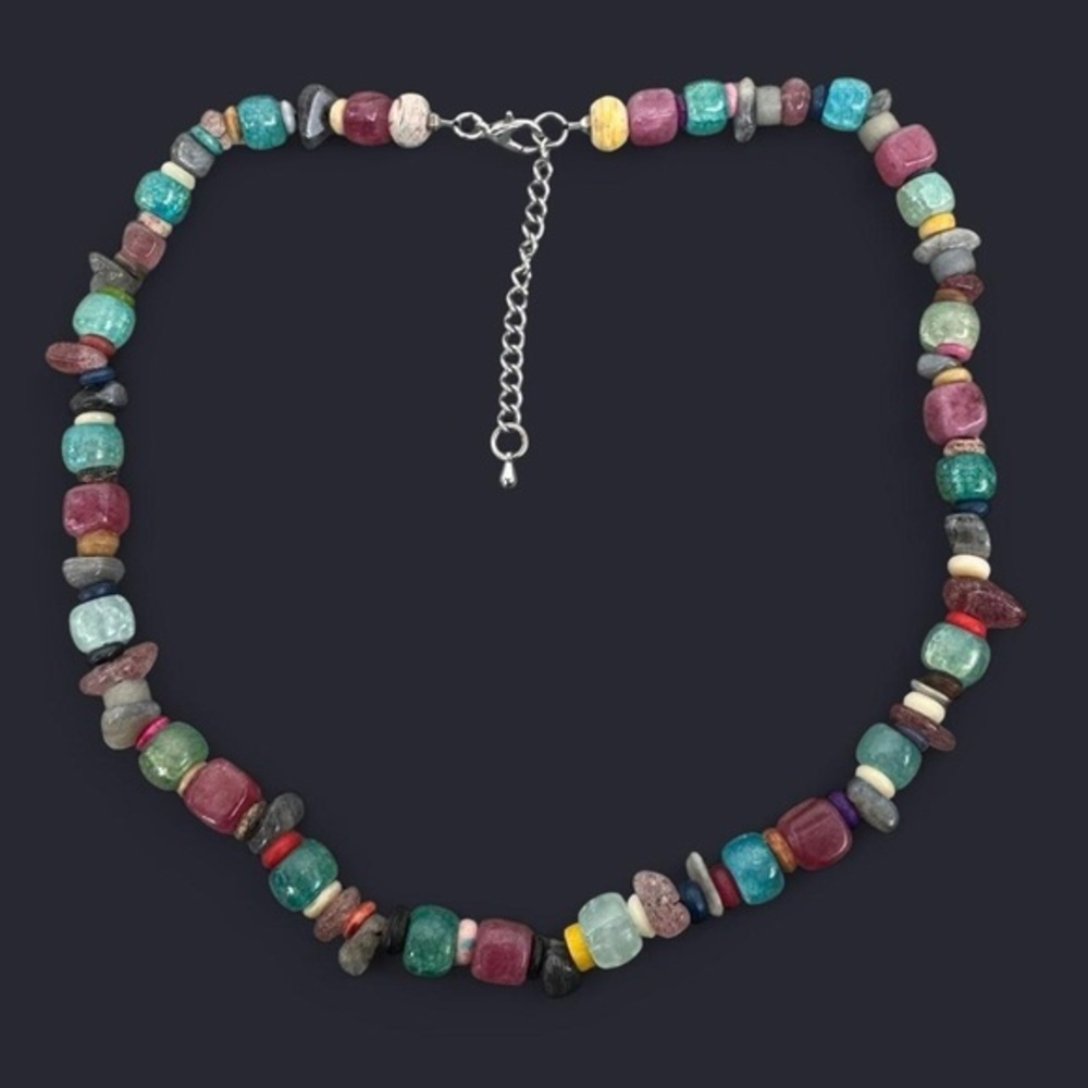 Mixed Bead Boho Necklace
